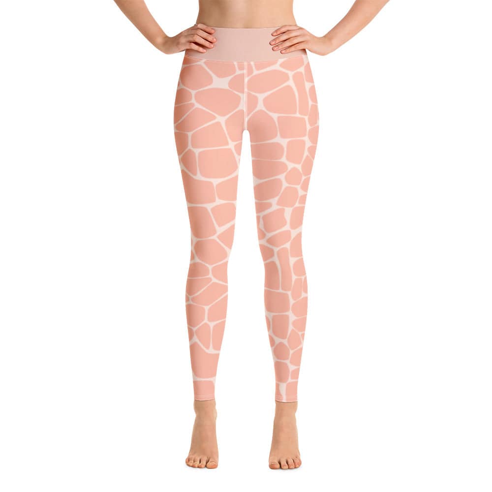Yoga Leggings/Giraffe Pink - Enet Images