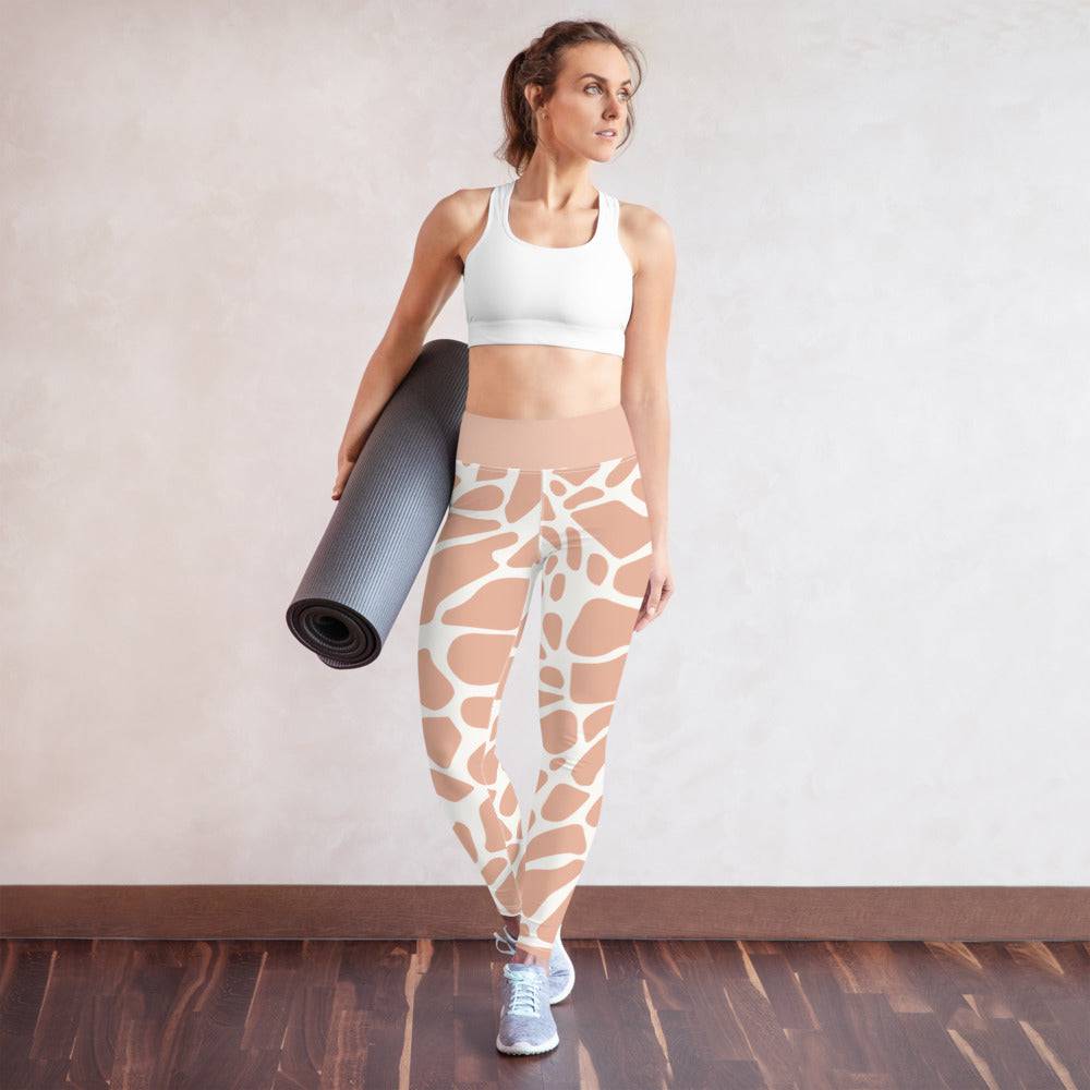 Yoga Leggings/Giraffe Print - Enet Images