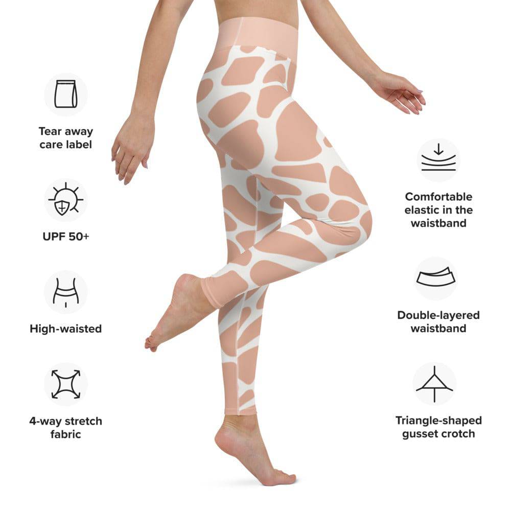 Yoga Leggings/Giraffe Print - Enet Images