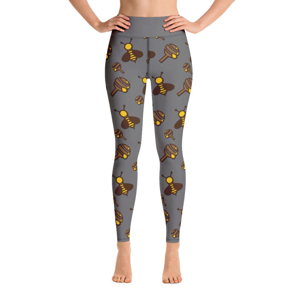 Yoga Leggings/Honey & Bees - Enet Images