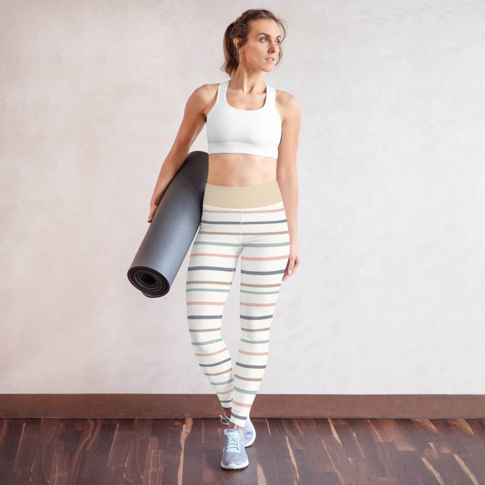 Yoga Leggings/Horizontal Lines - Enet Images