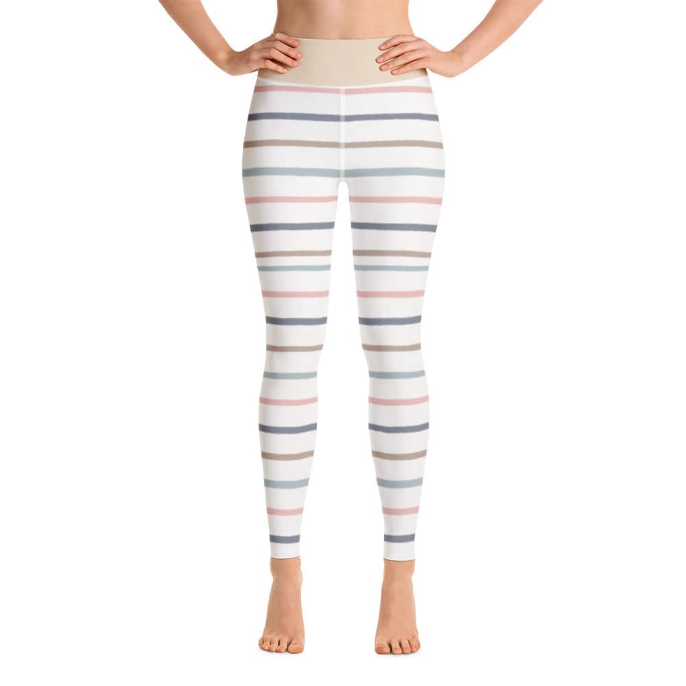 Yoga Leggings/Horizontal Lines - Enet Images