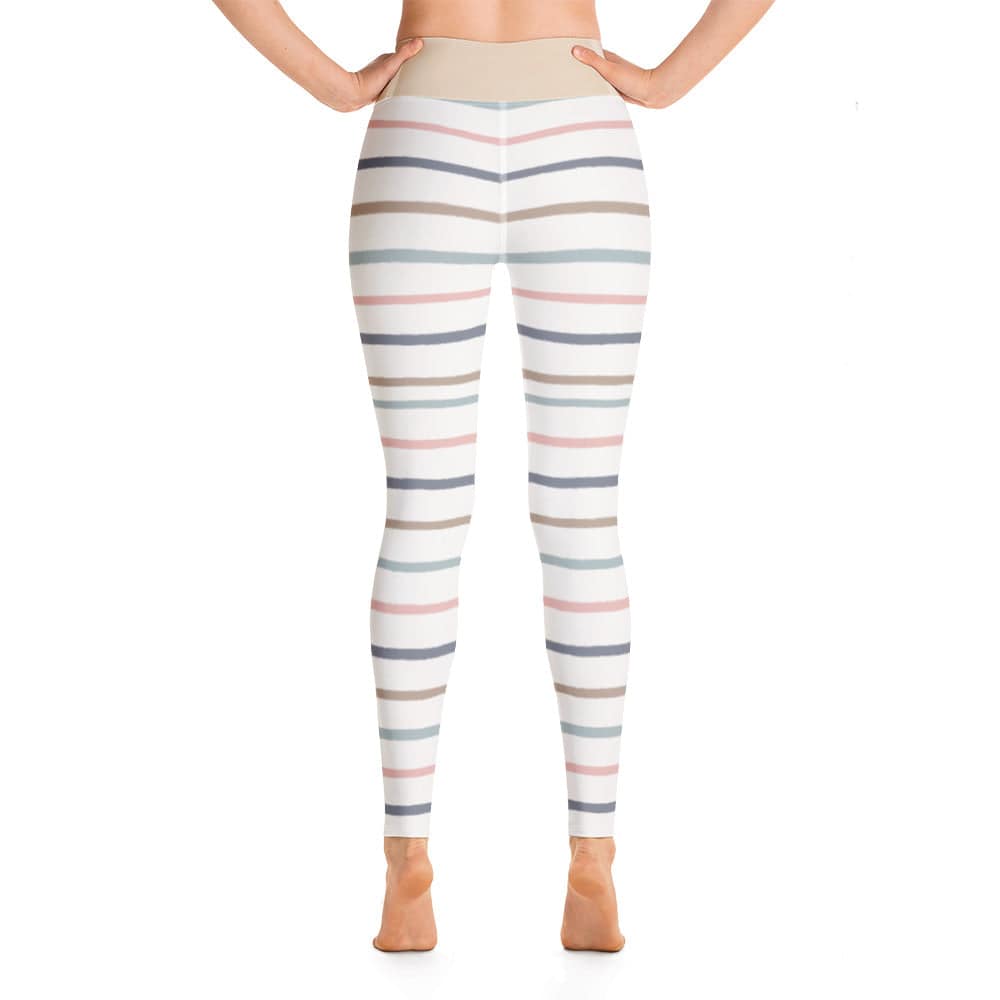 Yoga Leggings/Horizontal Lines - Enet Images