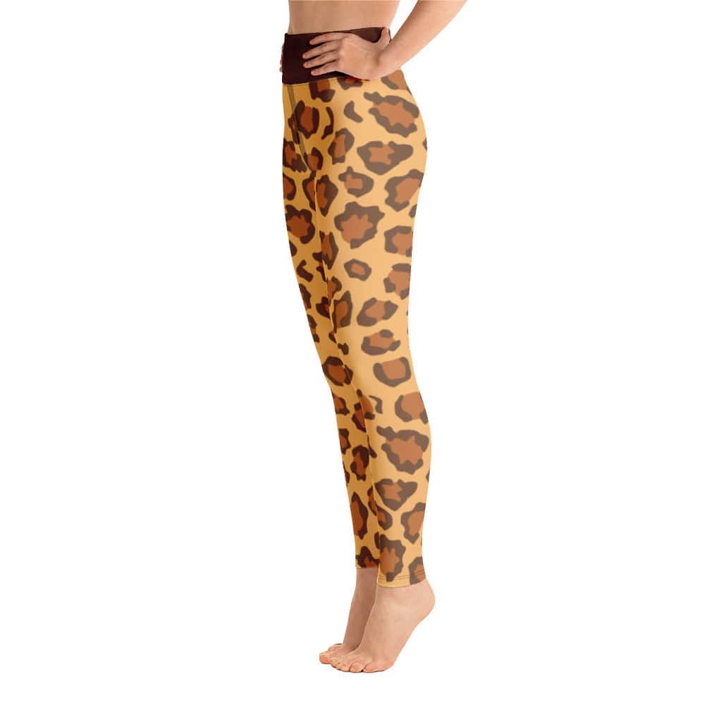 Yoga Leggings/Leopard Brown Gold - Enet Images