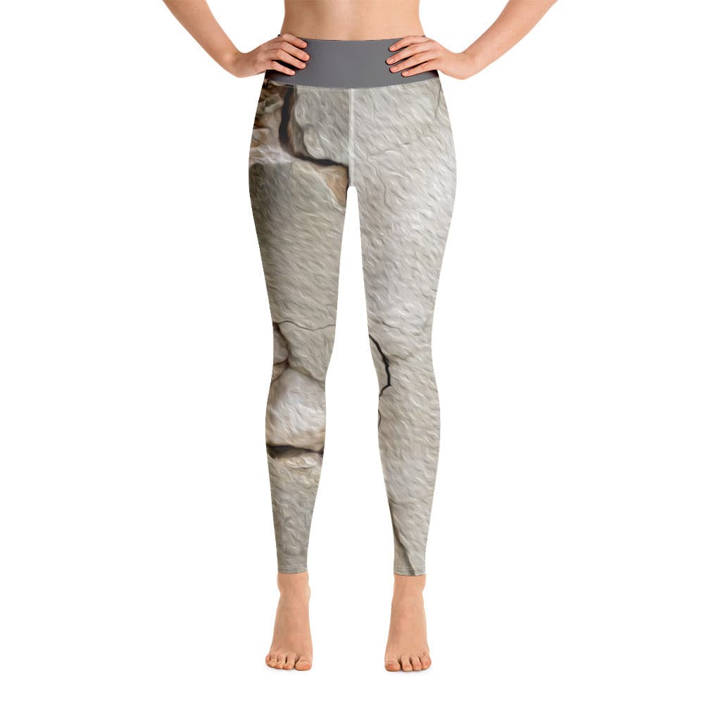 Yoga Leggings/Natural Crack On Wall - Enet Images
