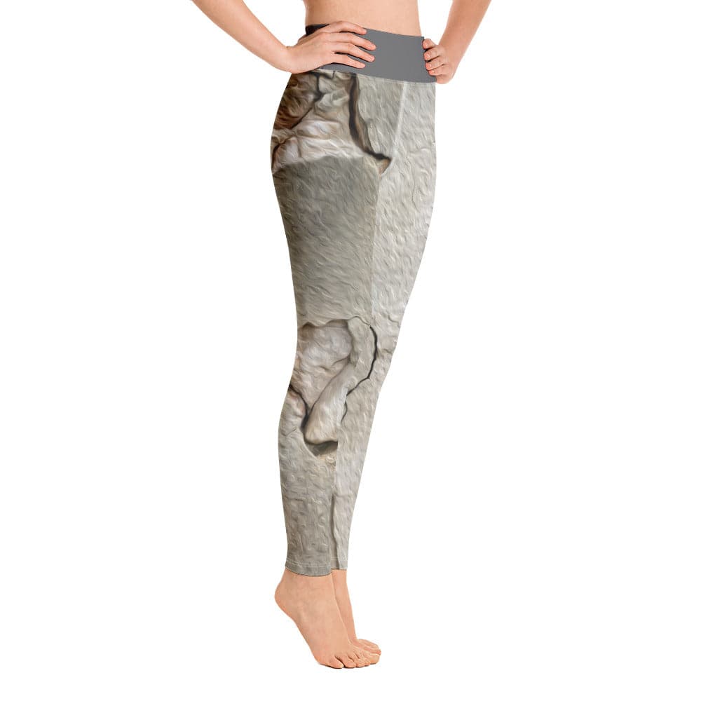 Yoga Leggings/Natural Crack On Wall - Enet Images