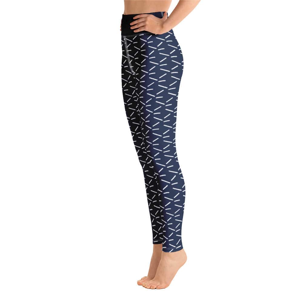 Yoga Leggings/Navy Geometric - Enet Images