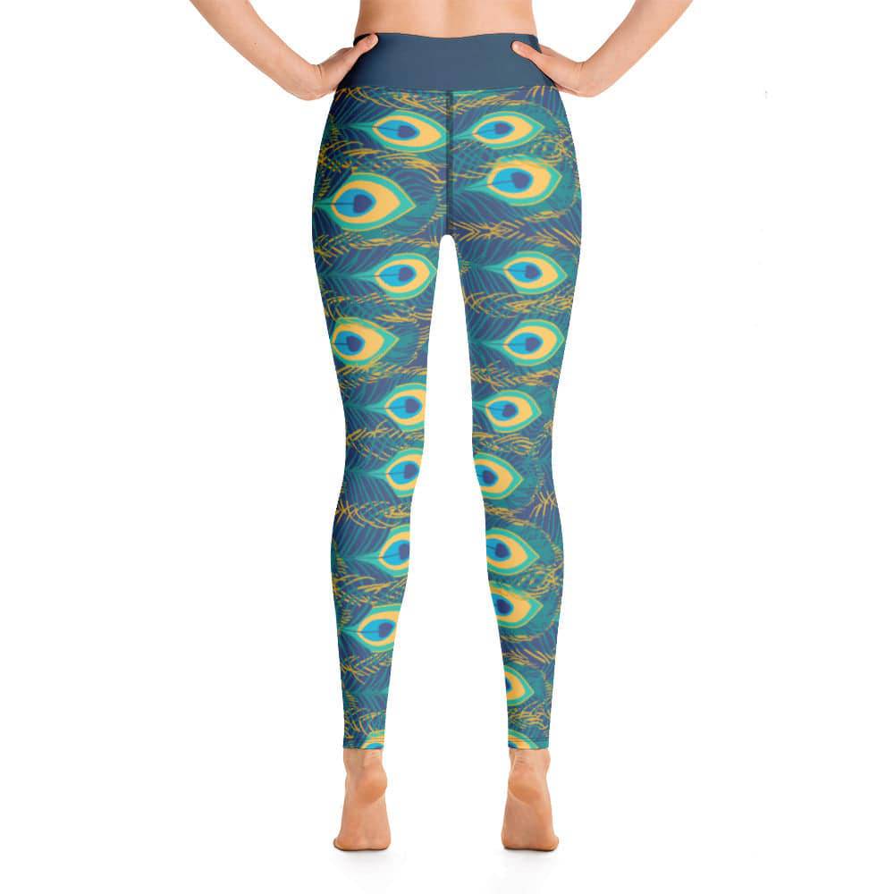 Yoga Leggings/Peacock Blue - Enet Images
