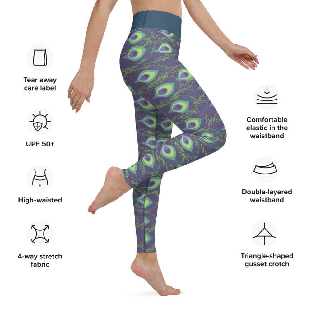 Yoga Leggings/Peacock Purple - Enet Images