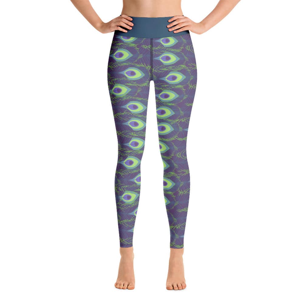 Yoga Leggings/Peacock Purple - Enet Images
