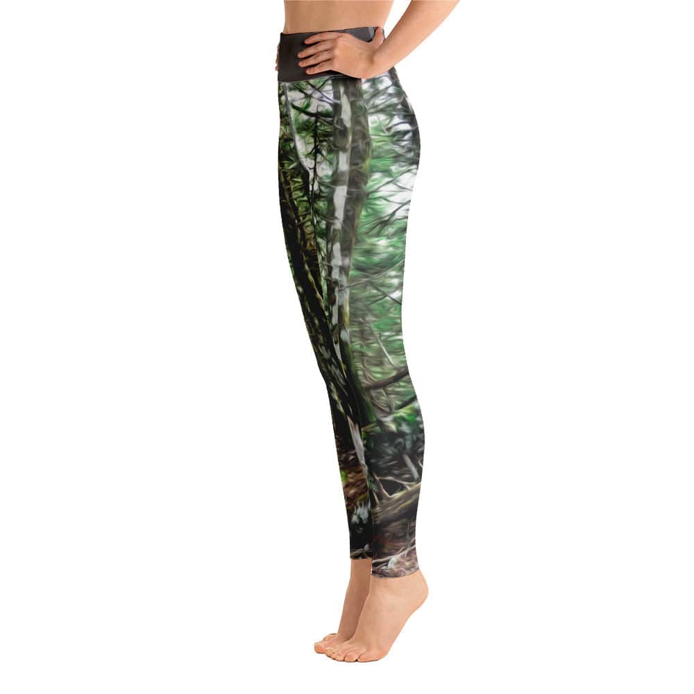 Yoga Leggings/Trees In The Forest - Enet Images