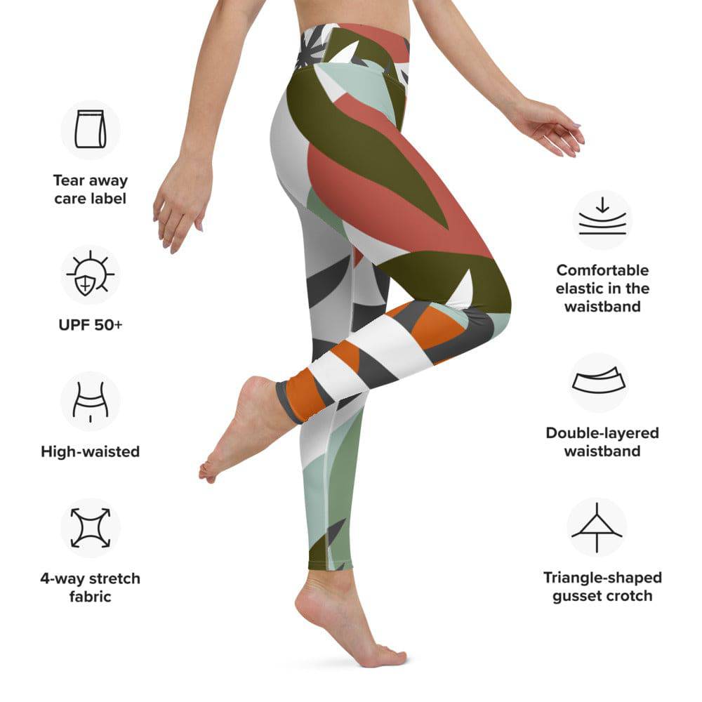 Yoga Leggings/Tropical - Enet Images
