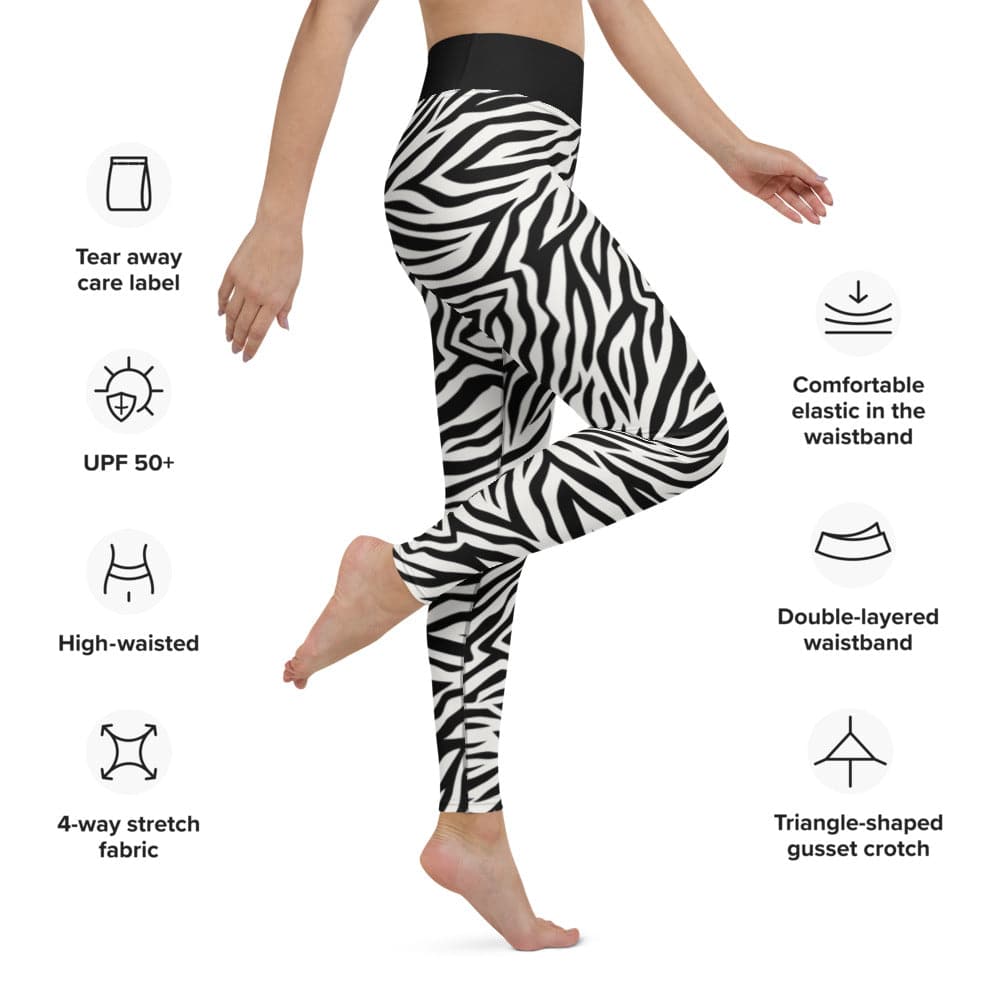 Yoga Leggings/Zebra - Enet Images