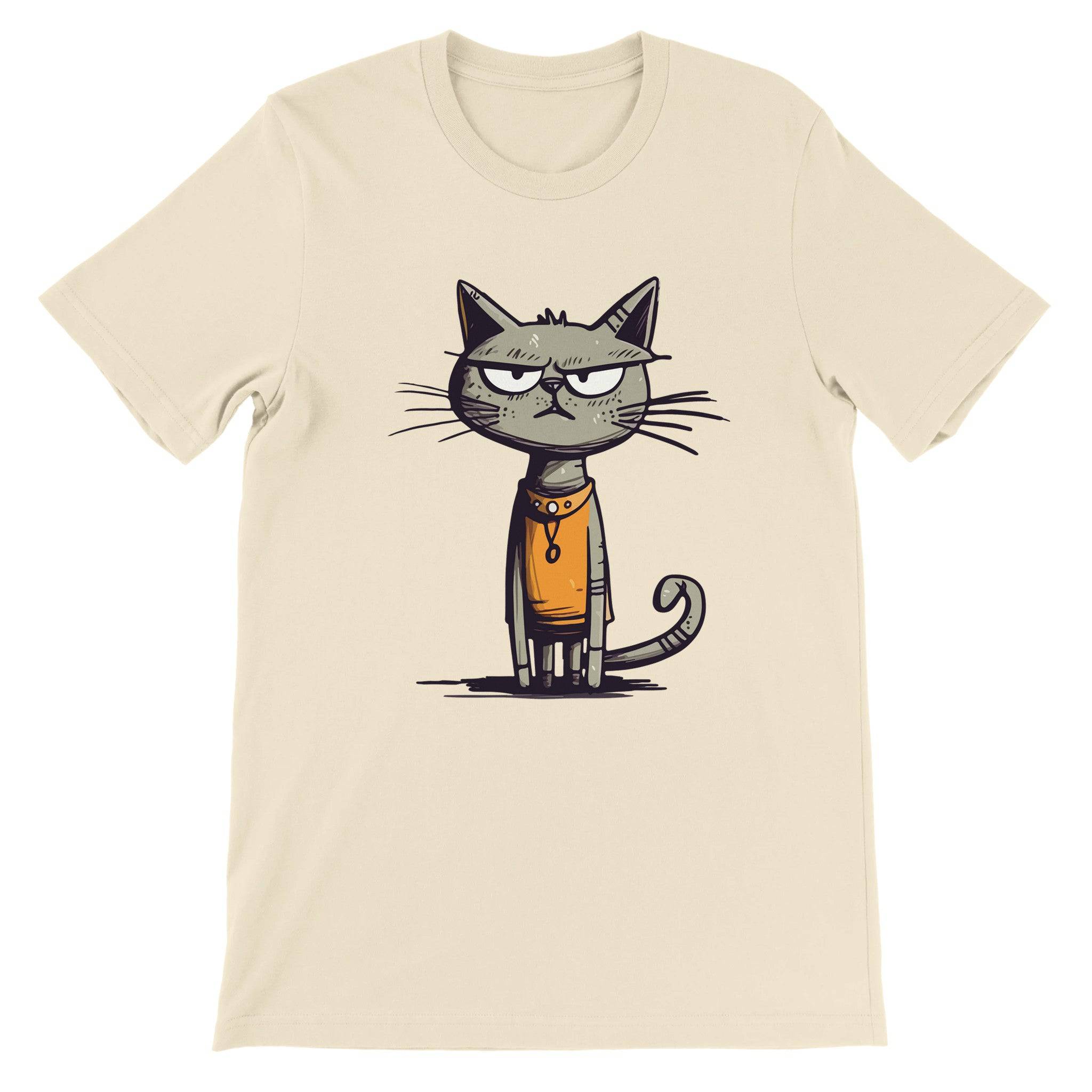 Budget Unisex Crewneck T-shirt/Egyptian-Funny-Cat - Enet Images