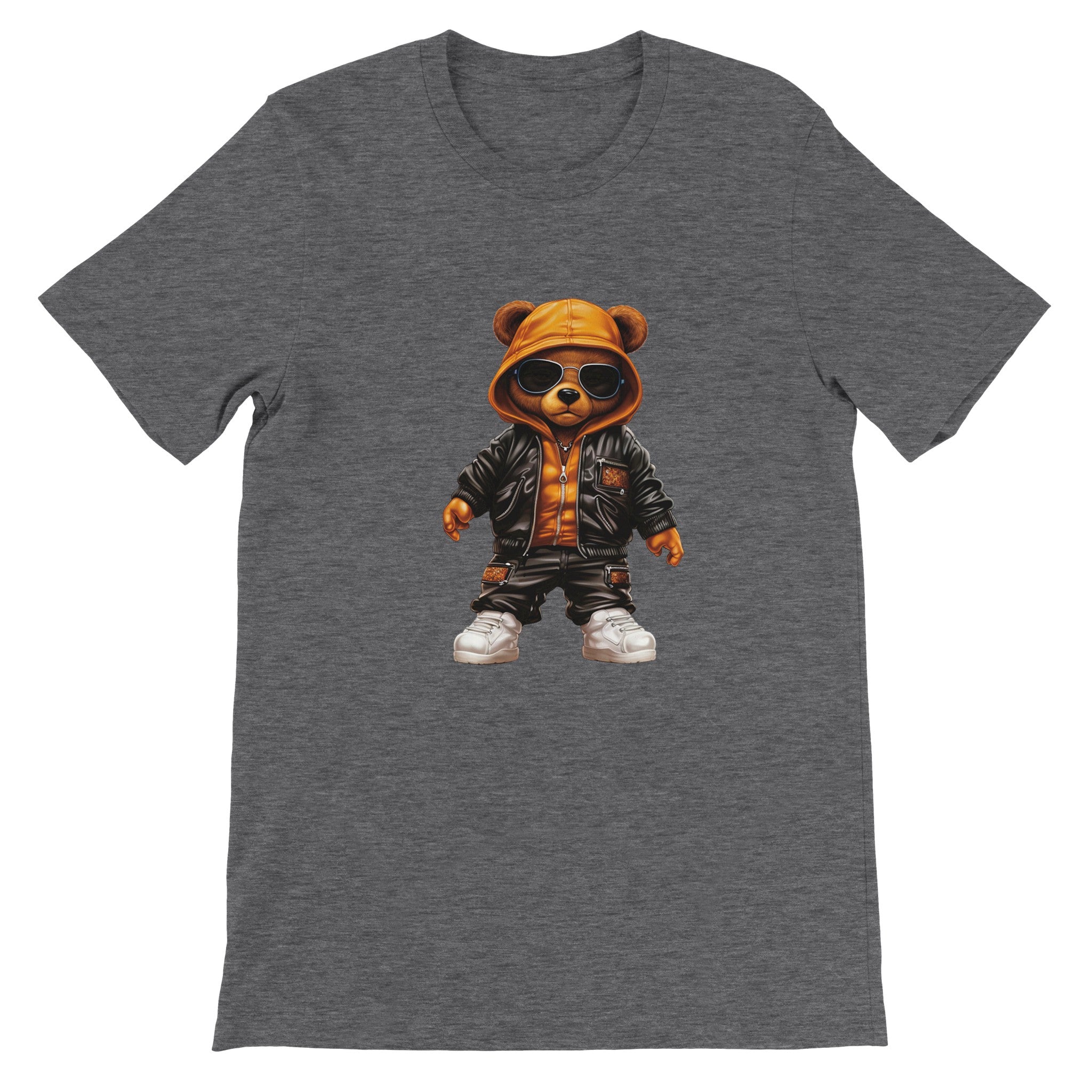 Budget Unisex Crewneck T-shirt/Hip-Hop-Teddy-Bear - Enet Images
