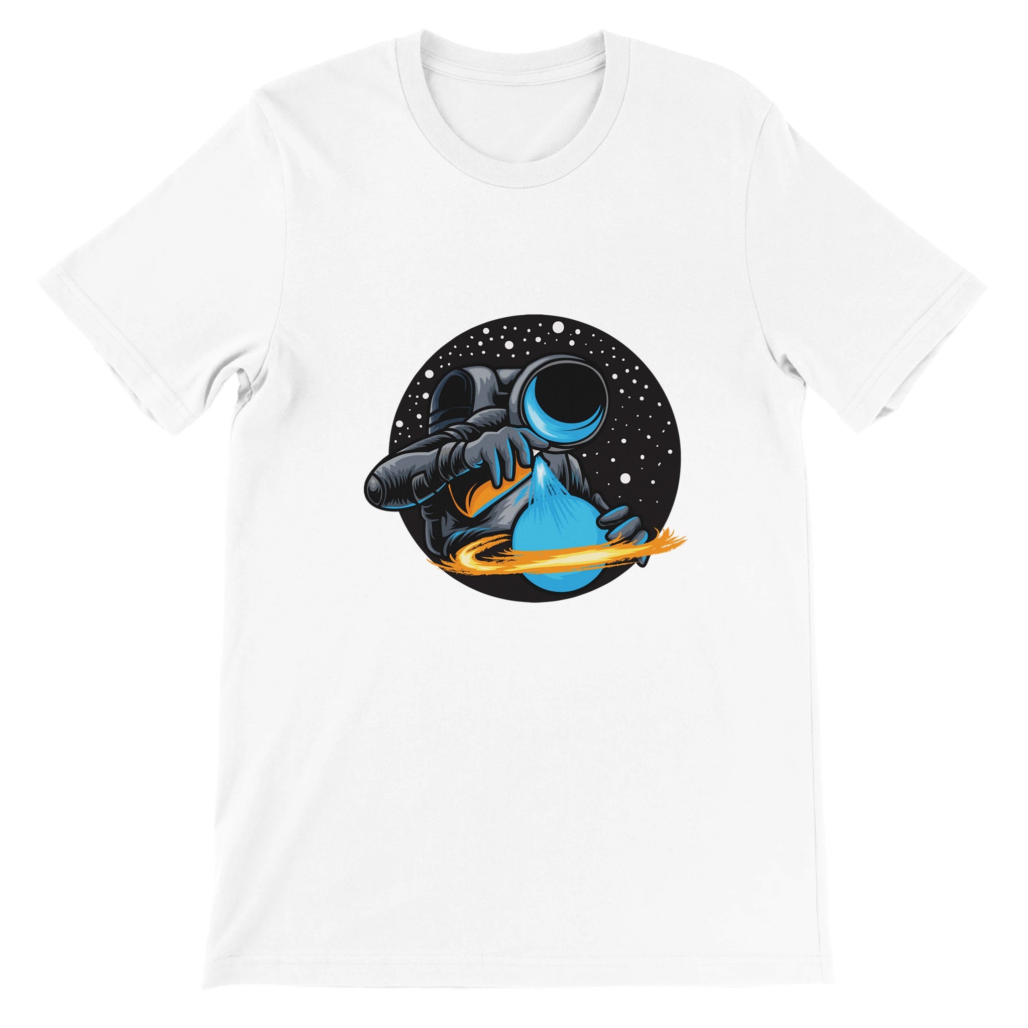 Budget Unisex Crewneck T-shirt/Astronaut-Spray - Enet Images