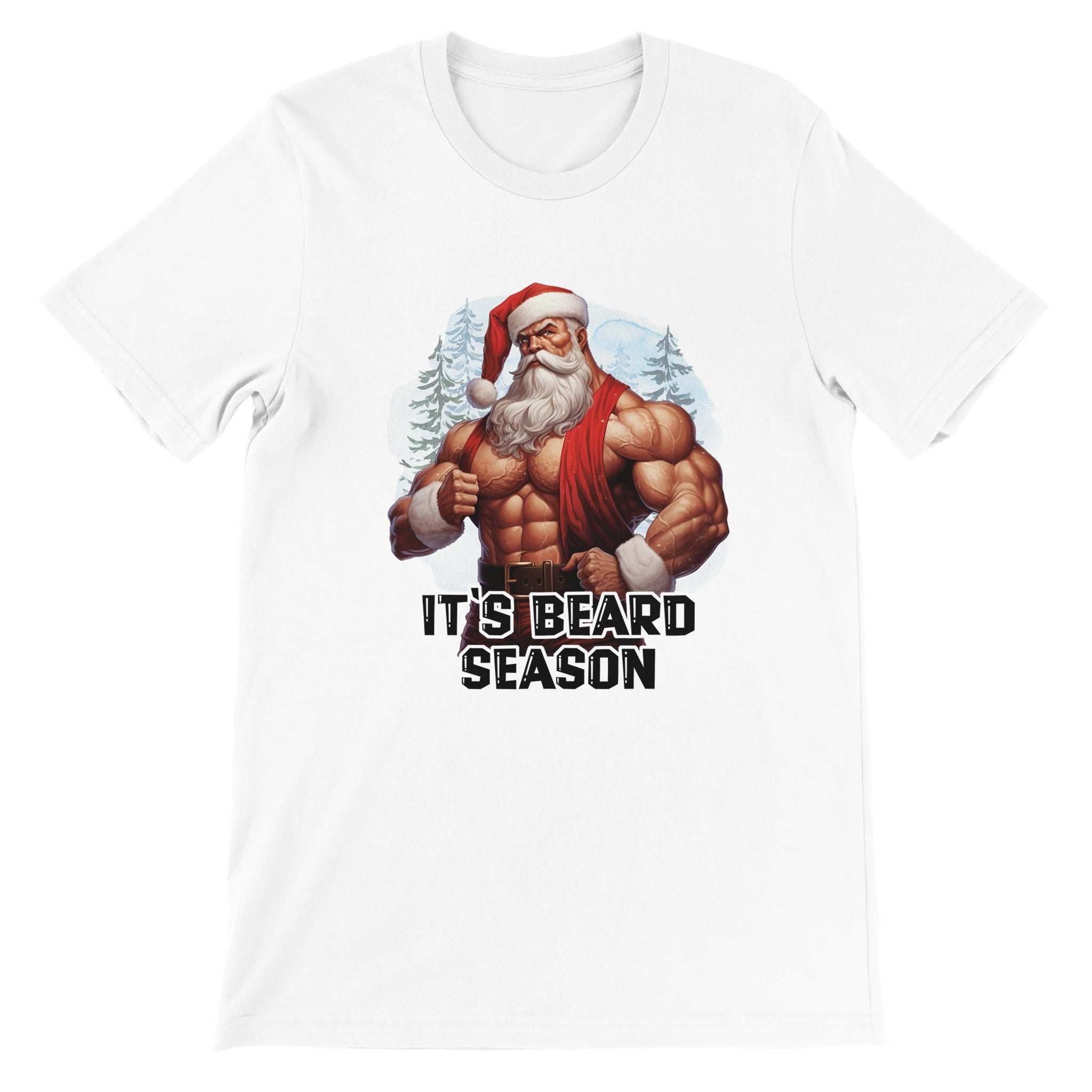 Budget Unisex Crewneck T-shirt/It's-Beard-Season - Enet Images