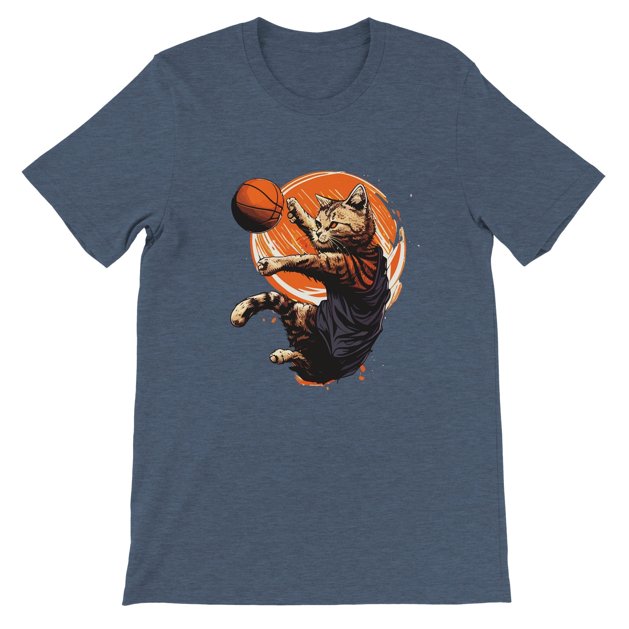 Budget Unisex Crewneck T-shirt/Cat-Basket - Enet Images