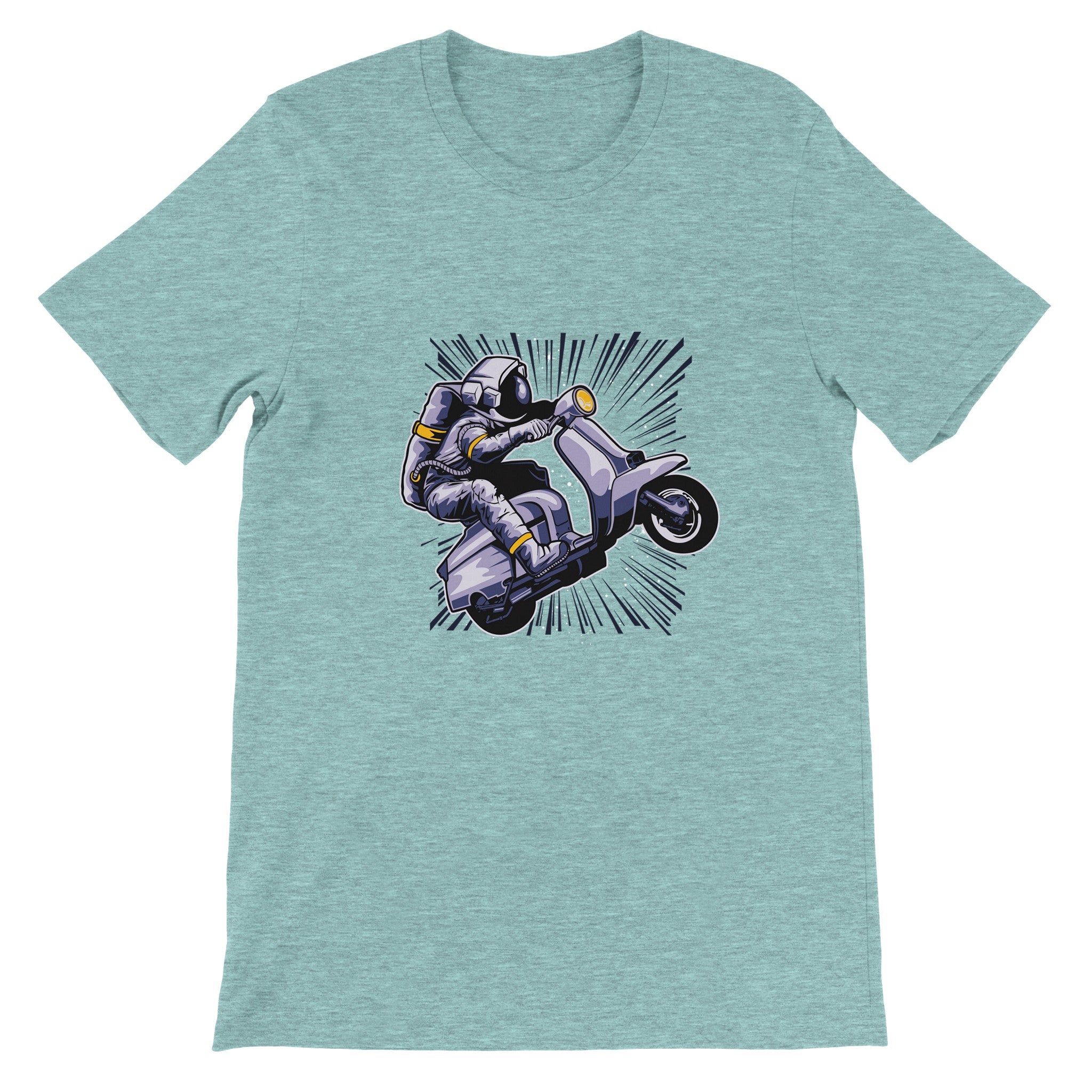 Budget Unisex Crewneck T-shirt/Astronaut-Vespa - Enet Images