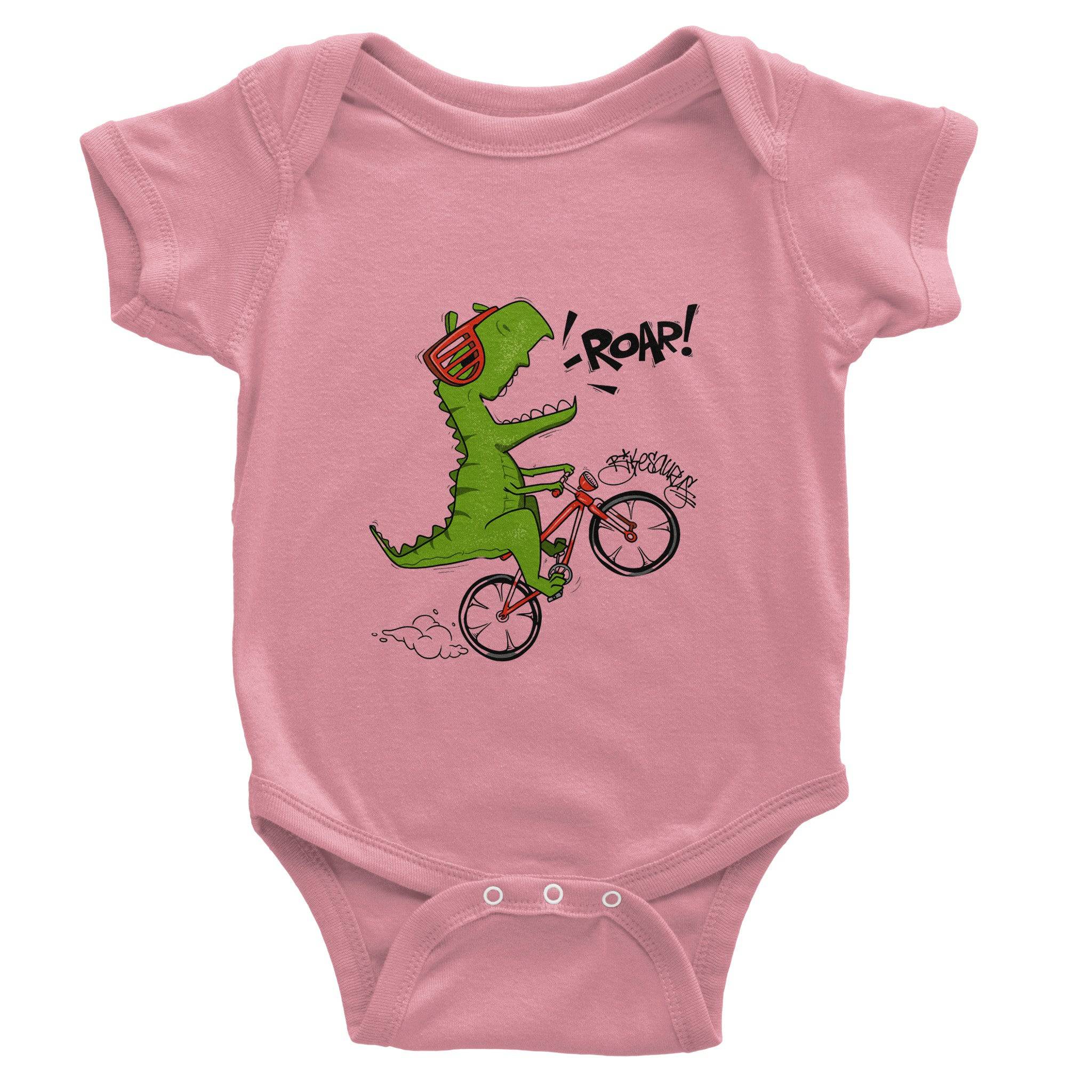 Organic cotton baby bodysuit/Dino-Roar - Classic - Enet Images