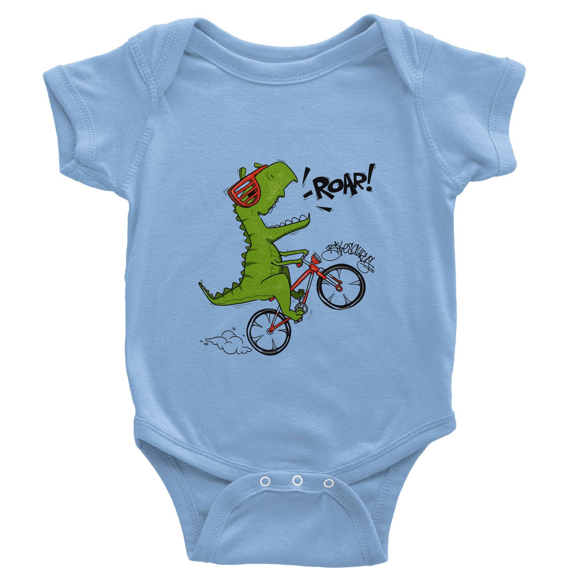 Organic cotton baby bodysuit/Dino-Roar - Classic - Enet Images