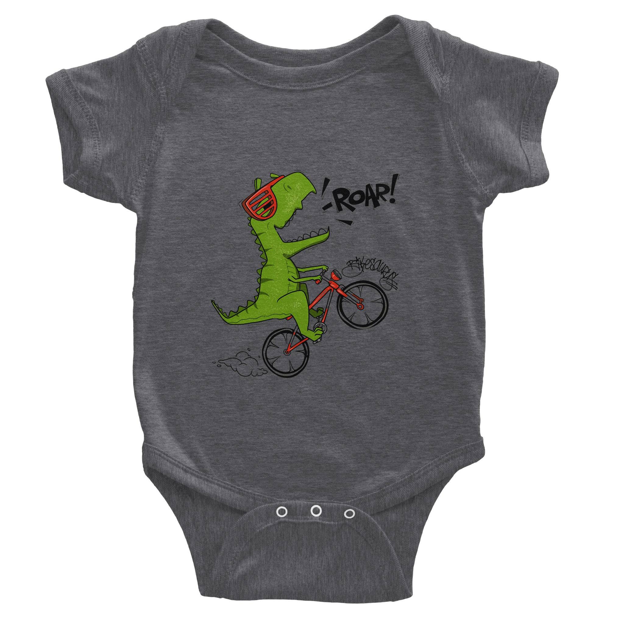 Organic cotton baby bodysuit/Dino-Roar - Classic - Enet Images