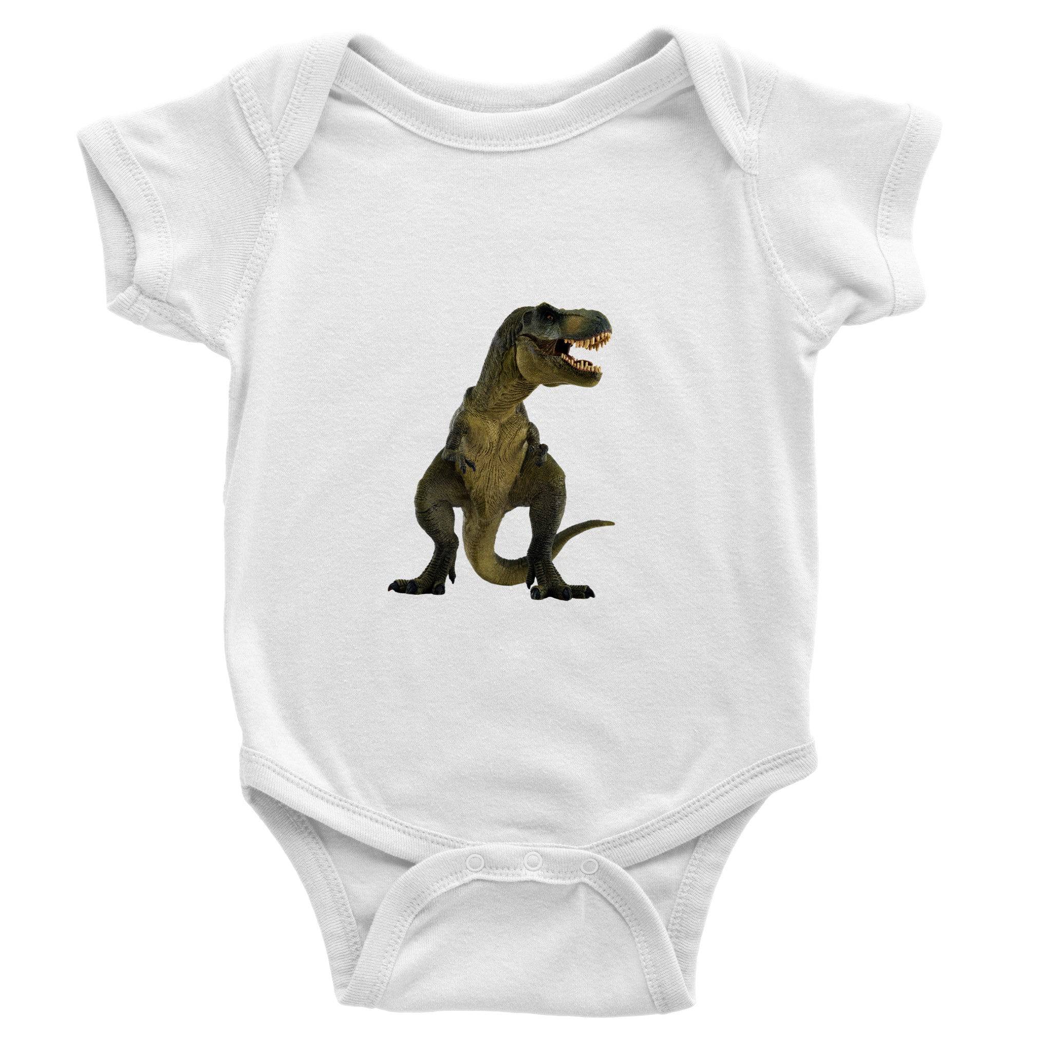 Organic cotton baby bodysuit/Dinosaur - Classic - Enet Images
