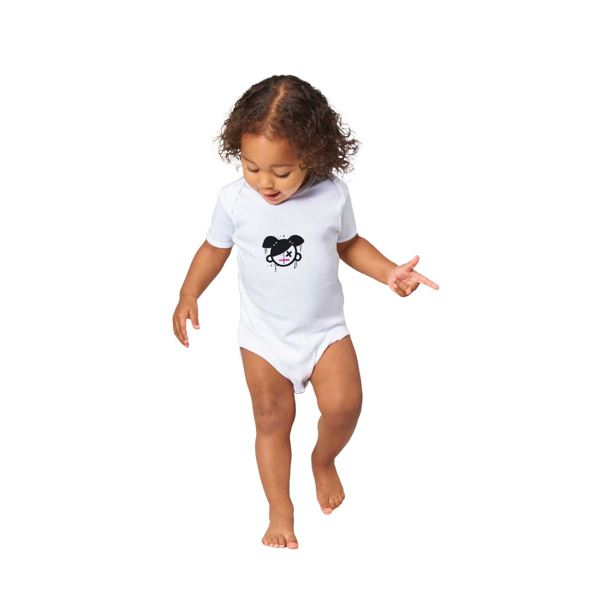 Organic cotton baby bodysuit/Girly - Classic - Enet Images