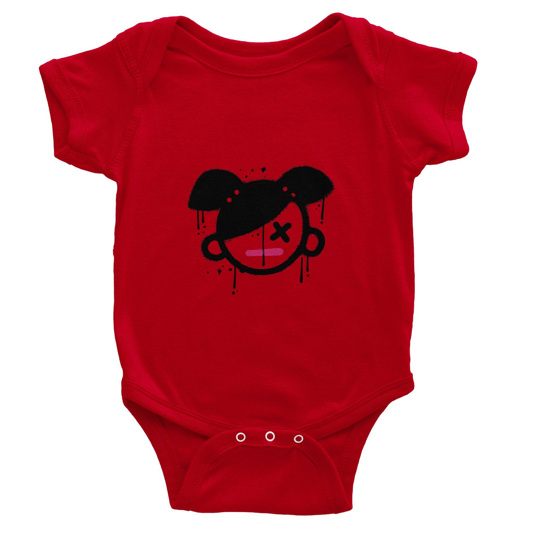 Organic cotton baby bodysuit/Girly - Classic - Enet Images