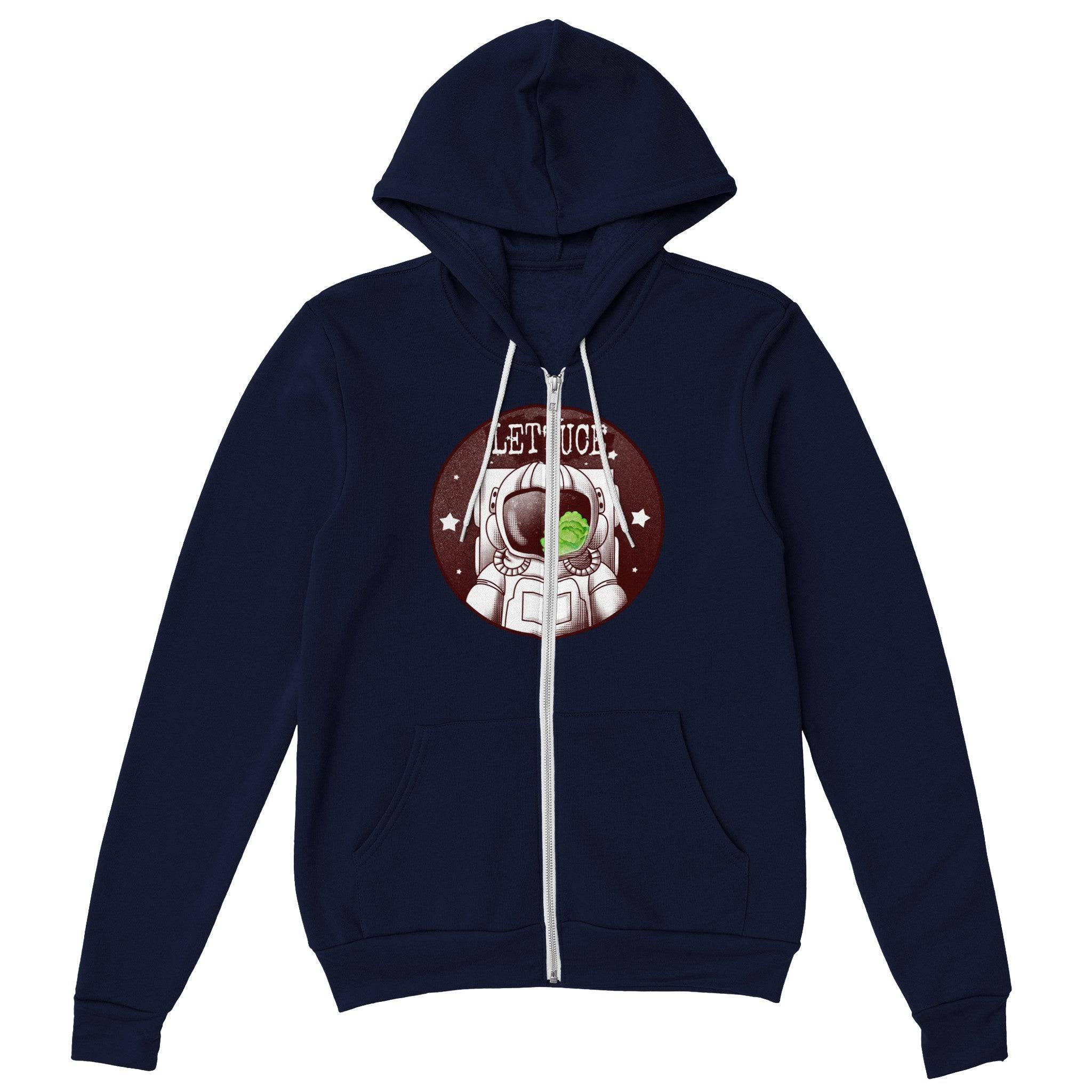 Premium Unisex Zip Hoodies/Astronaut-Lettuce - Enet Images