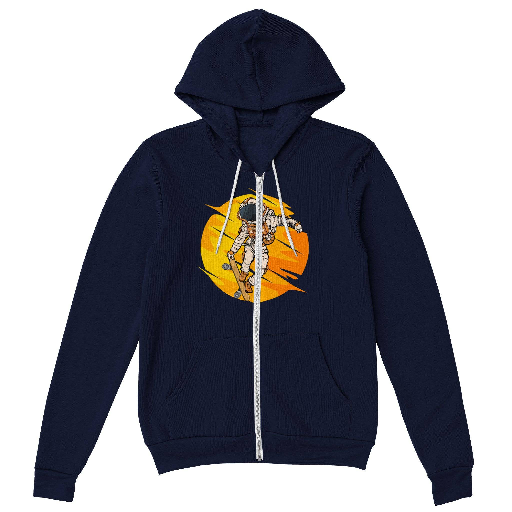 Premium Unisex Zip Hoodies/Astronaut-Skate - Enet Images
