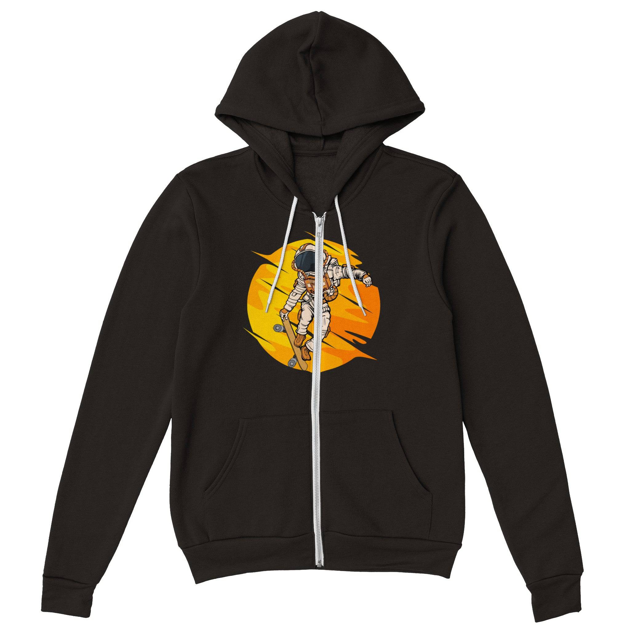 Premium Unisex Zip Hoodies/Astronaut-Skate - Enet Images