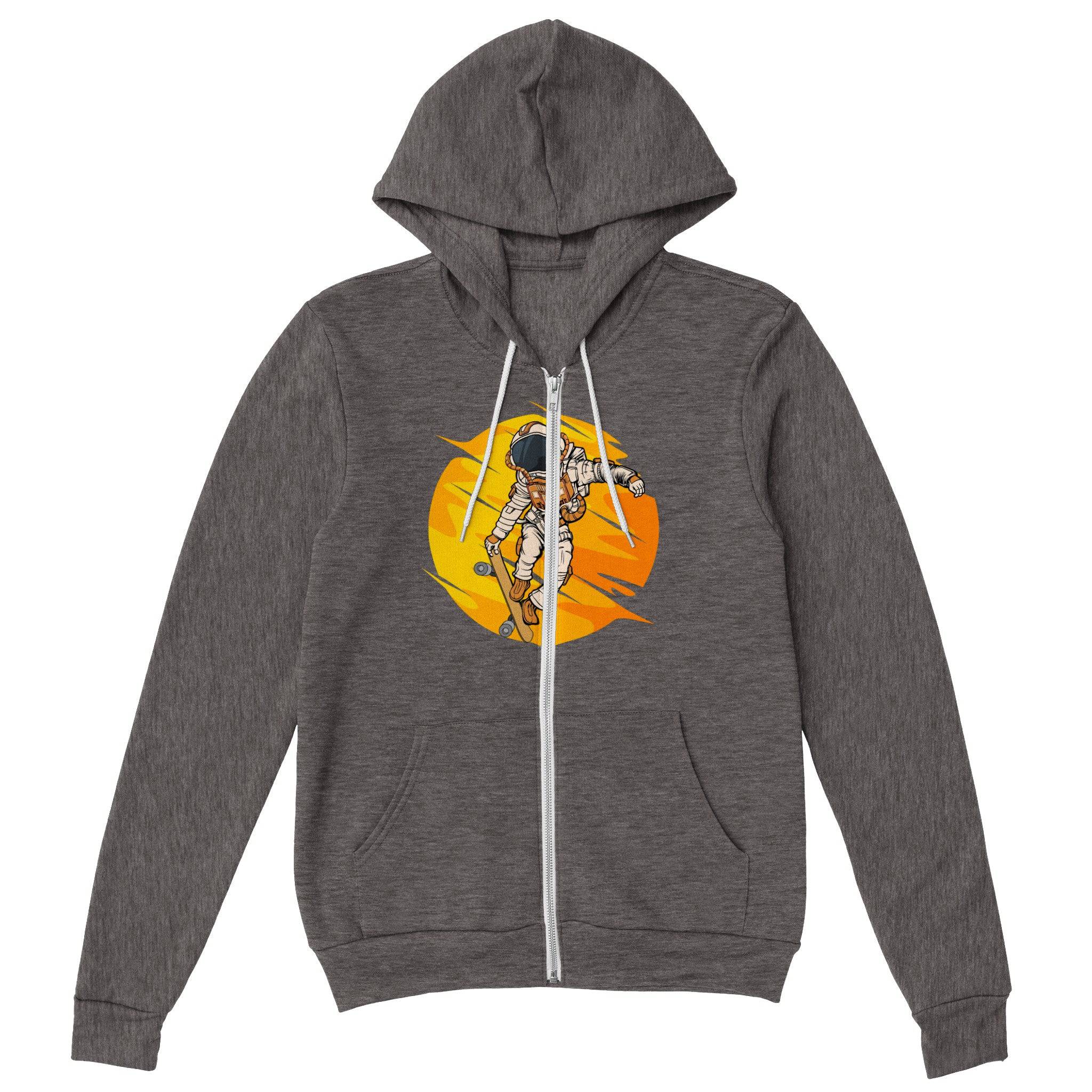 Premium Unisex Zip Hoodies/Astronaut-Skate - Enet Images