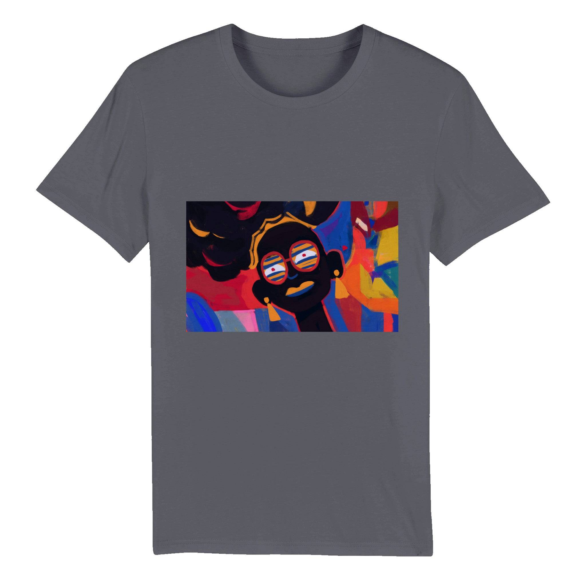 100% Organic Unisex T-shirt/Abstract-Afro - Enet Images