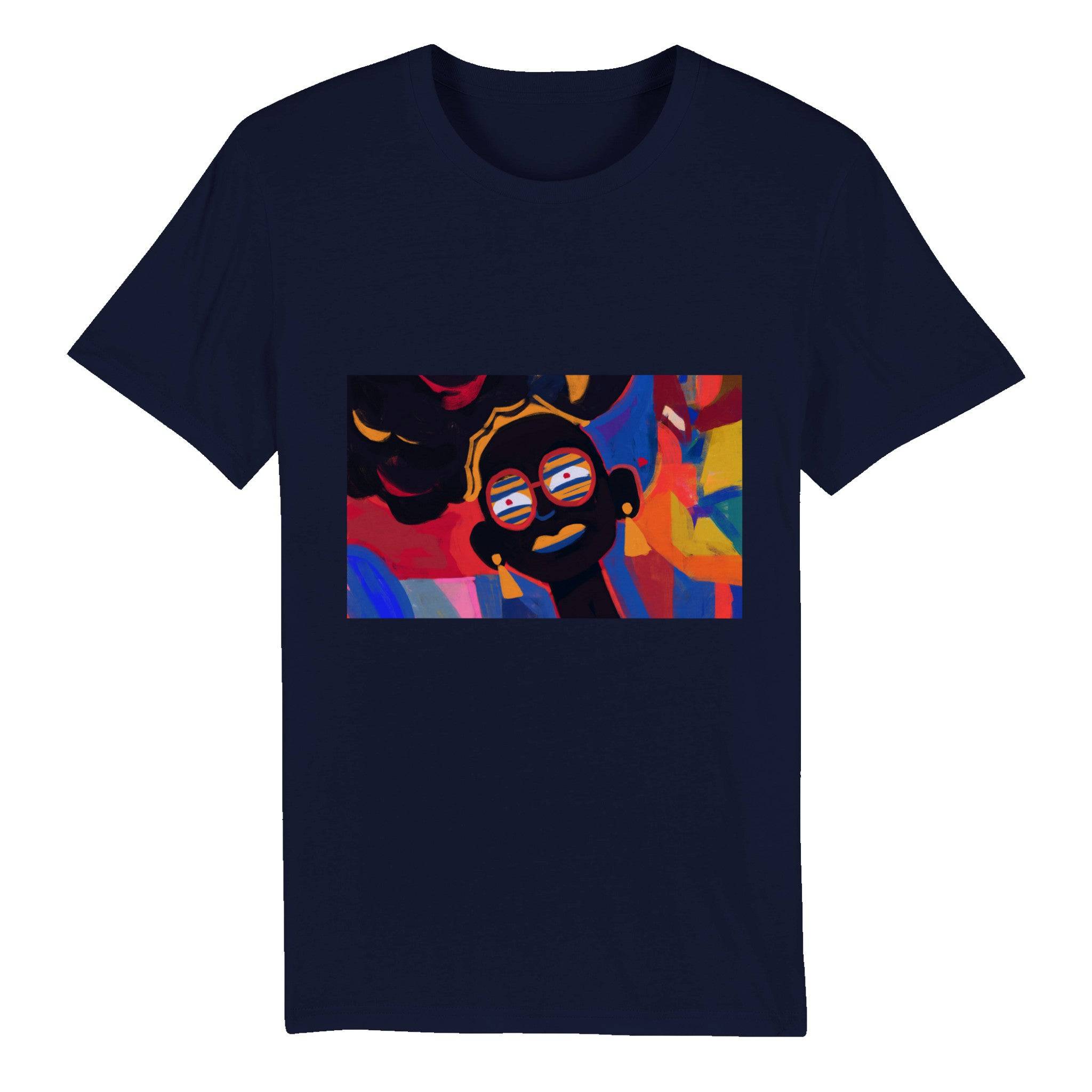 100% Organic Unisex T-shirt/Abstract-Afro - Enet Images