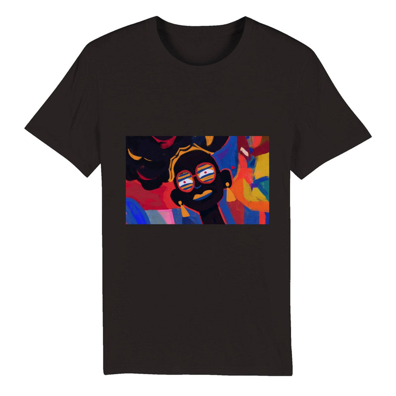 100% Organic Unisex T-shirt/Abstract-Afro - Enet Images