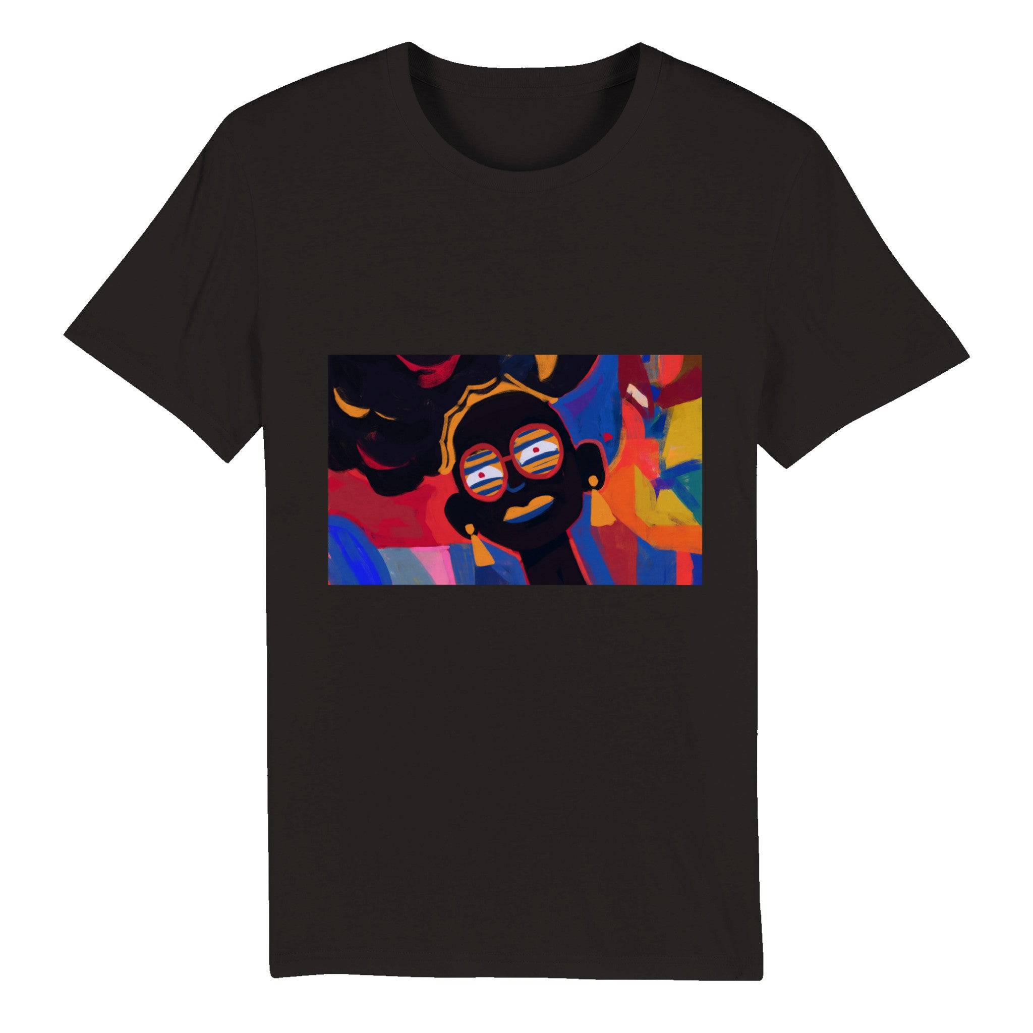 100% Organic Unisex T-shirt/Abstract-Afro - Enet Images