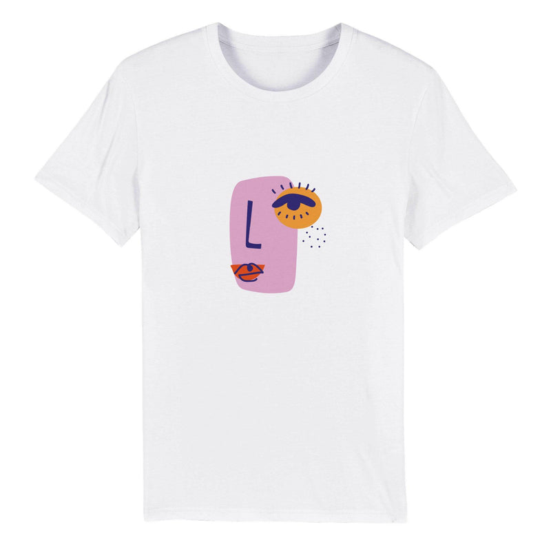 100% Organic Unisex T-shirt/Abstract-Face - Enet Images