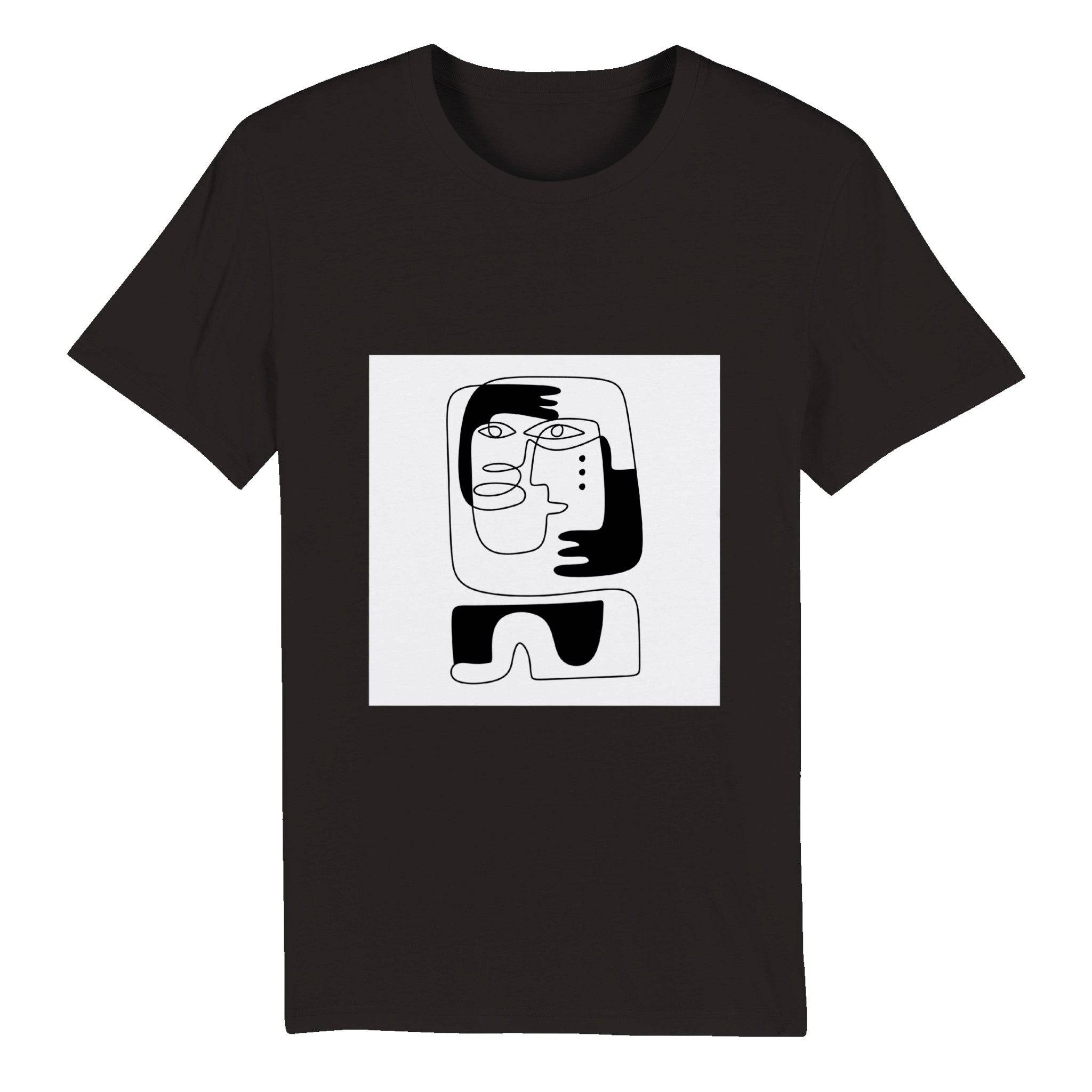 100% Organic Unisex T-shirt/Abstract-Love - Enet Images