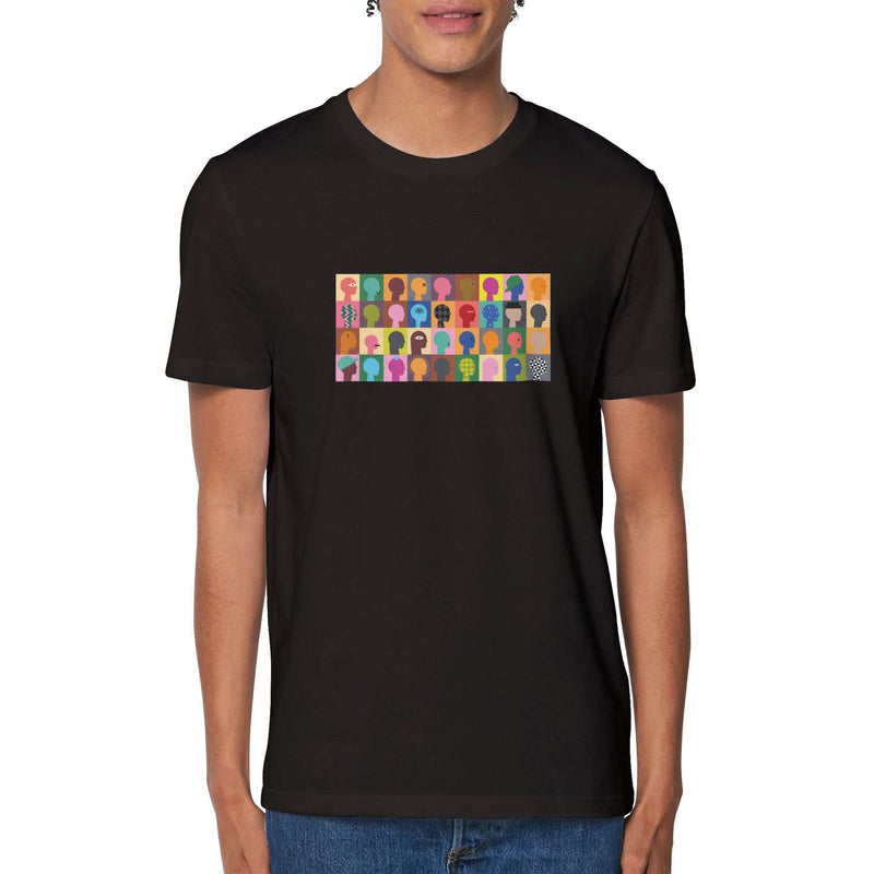 100% Organic Unisex T-shirt/Abstract-People - Enet Images