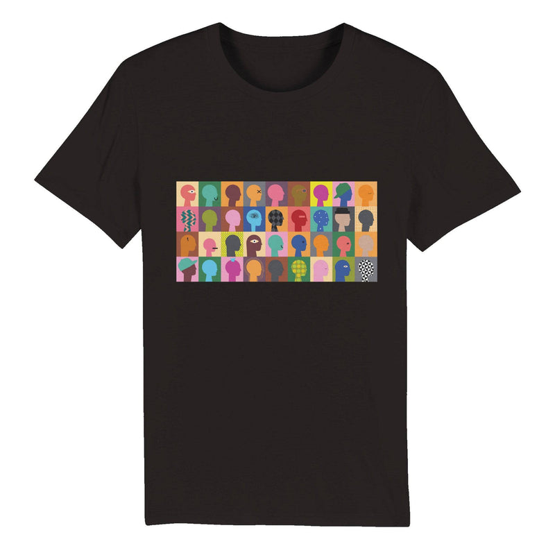 100% Organic Unisex T-shirt/Abstract-People - Enet Images