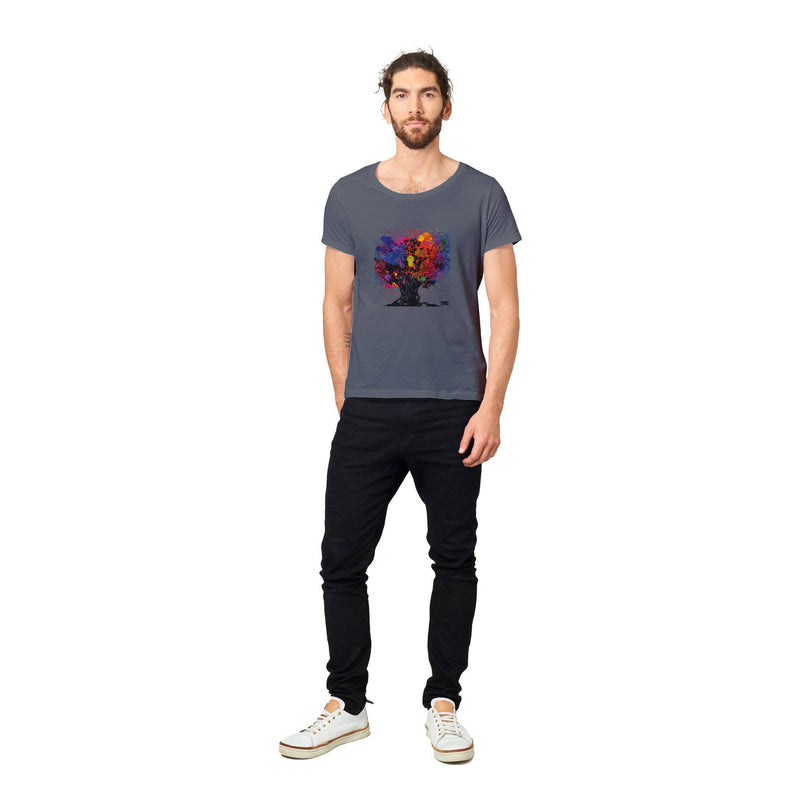 100% Organic Unisex T-shirt/Abstract-Tree - Enet Images