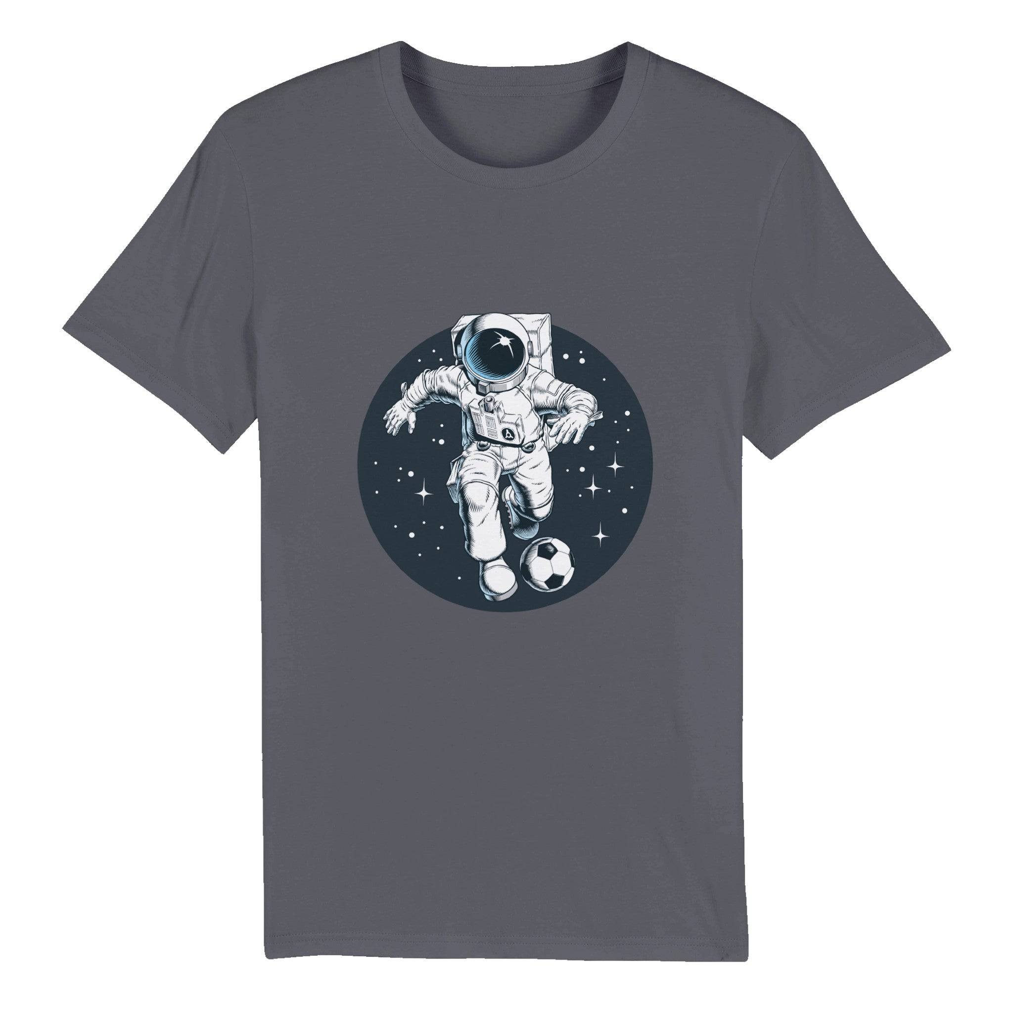 100% Organic Unisex T-shirt/Astronaut-Football - Enet Images