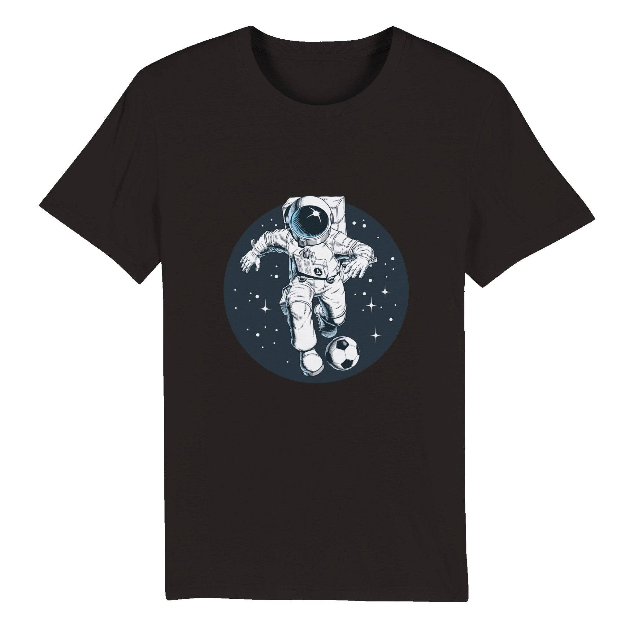 100% Organic Unisex T-shirt/Astronaut-Football - Enet Images
