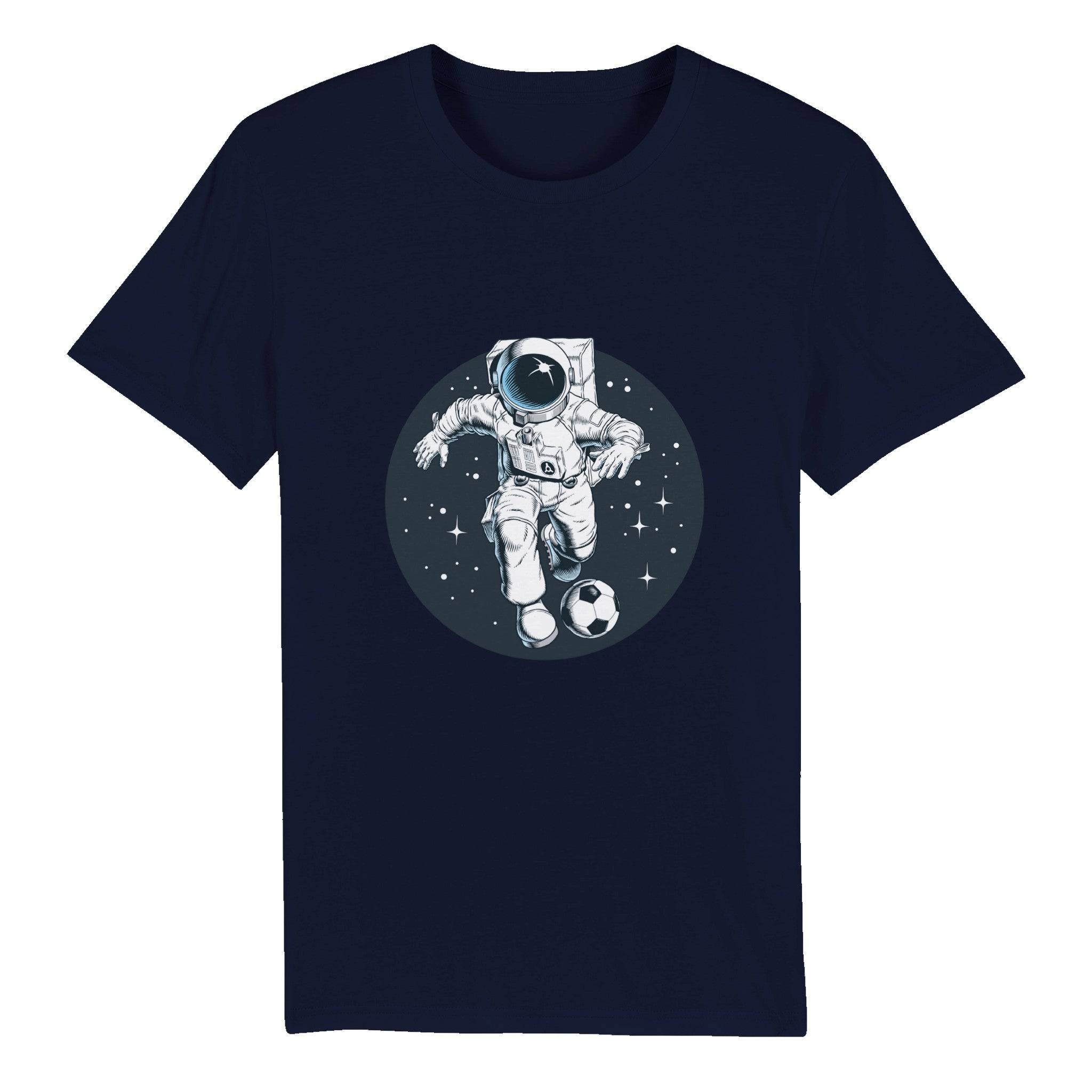100% Organic Unisex T-shirt/Astronaut-Football - Enet Images