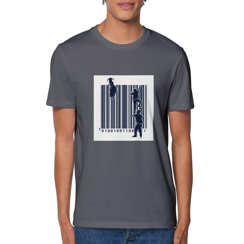 100% Organic Unisex T-shirt/Barcode - Enet Images