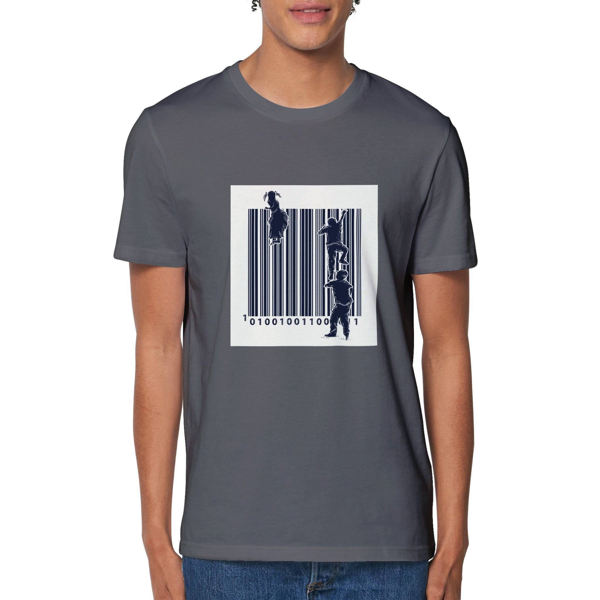 100% Organic Unisex T-shirt/Barcode - Enet Images