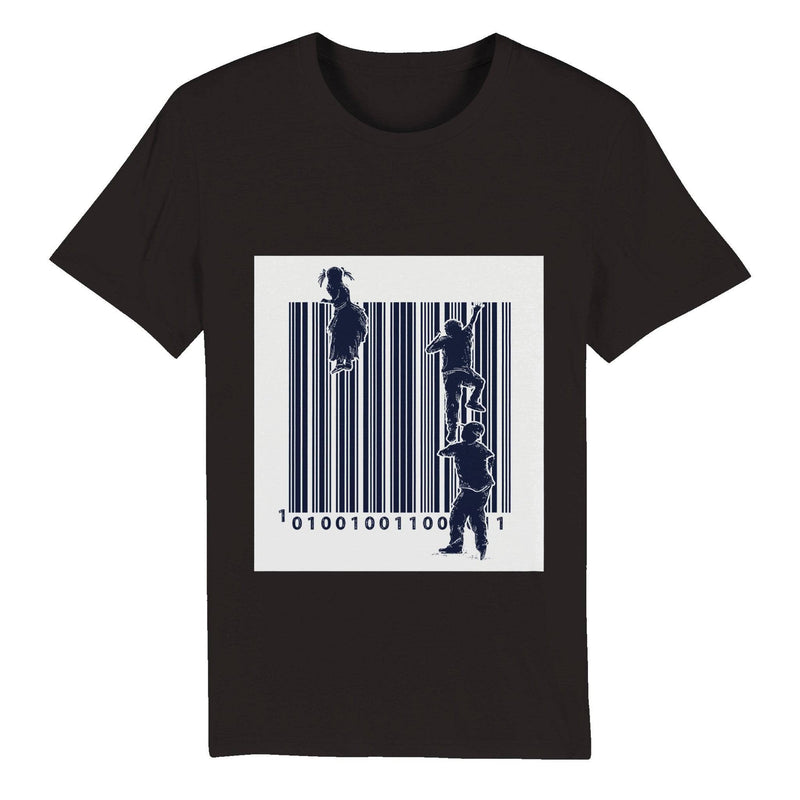 100% Organic Unisex T-shirt/Barcode - Enet Images