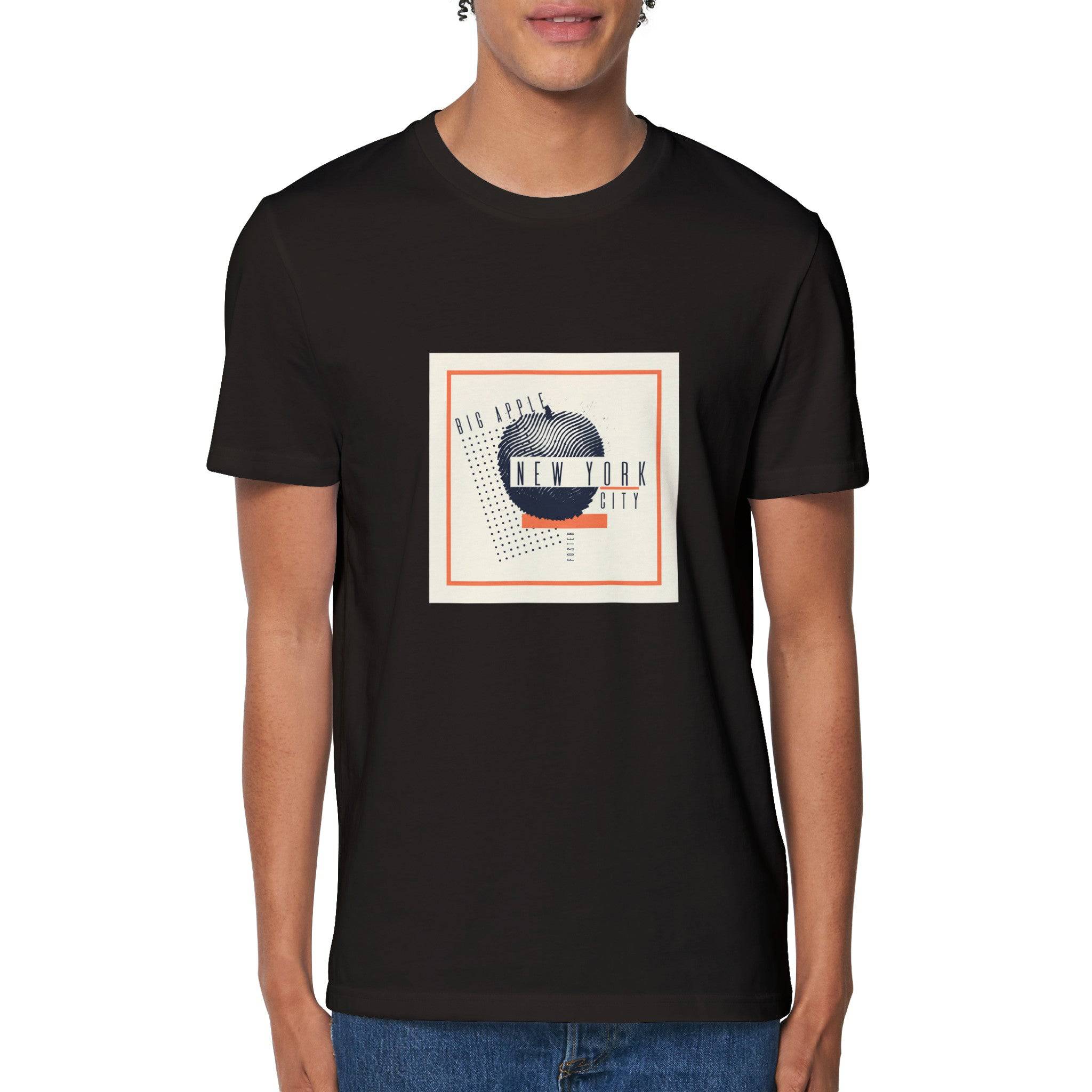 100% Organic Unisex T-shirt/Big-Apple-NY - Enet Images