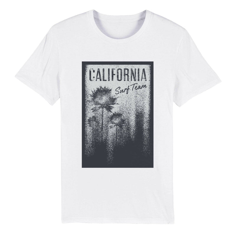 100% Organic Unisex T-shirt-California-Surf-team - Enet Images